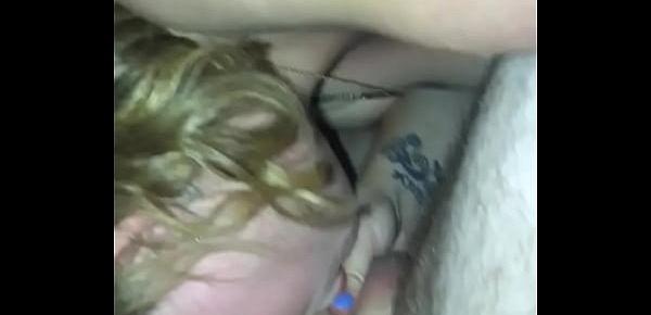  Snapchat milf caught sucking ex’s cock While husband is working
